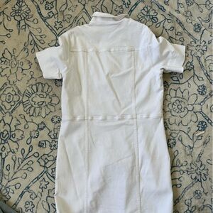 Outerknown white stretch denim dress
